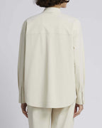 Camicia  MM Max Mara in tessuto tecnico con abbottonatura nascosta e fondo stondato