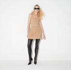 Mini abito in maglia con paillettes