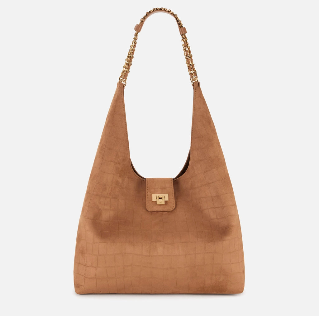 Borsa hobo in suede