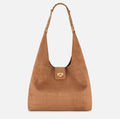 Borsa hobo in suede