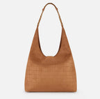 Borsa hobo in suede