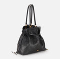 Tote in pelle con stampa struzzo "Spring Summer 2026"