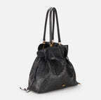 Tote in pelle con stampa struzzo "Spring Summer 2026"