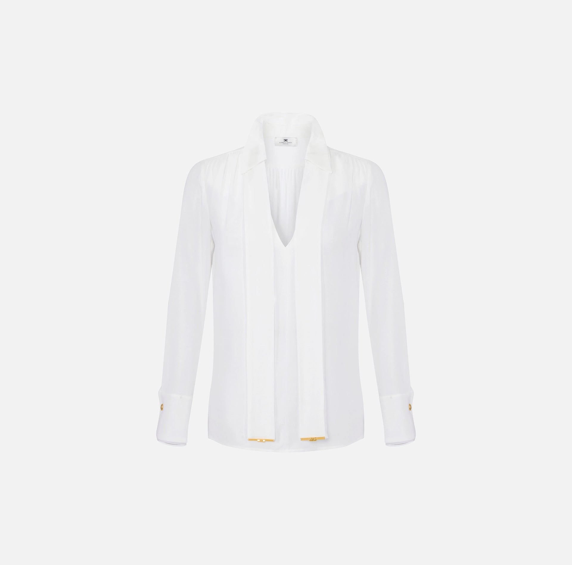 Camicia in georgette di viscosa con fusciacca
