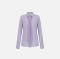 Camicia in georgette e crêpe con fusciacca