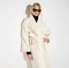 Cappotto in panno double di lana
