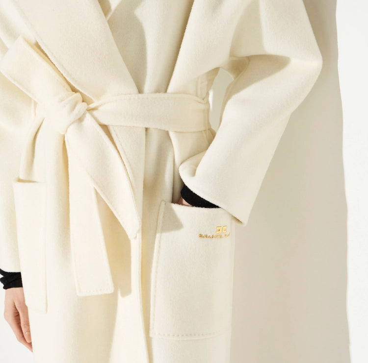Cappotto in panno double di lana
