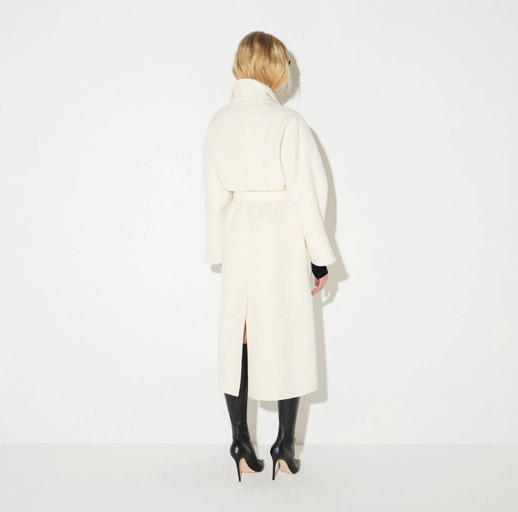Cappotto in panno double di lana