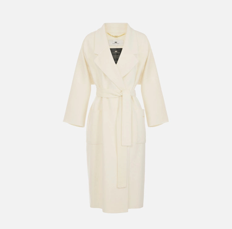 Cappotto in panno double di lana