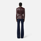 Giacca biker in pelle