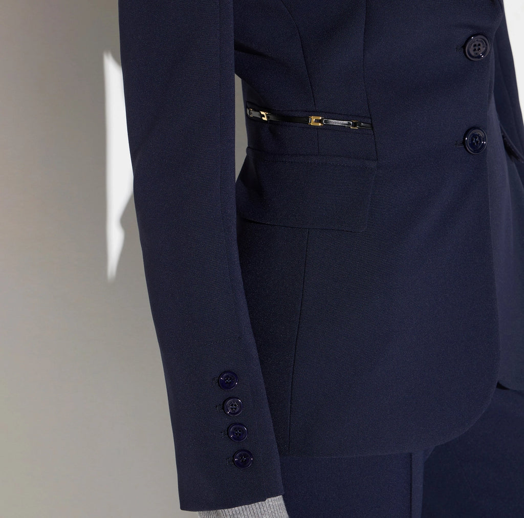 Giacca in doppio crêpe stretch