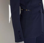 Giacca in doppio crêpe stretch