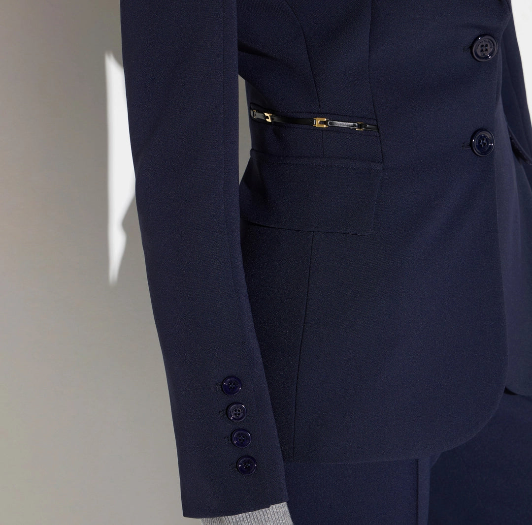 Giacca in doppio crêpe stretch