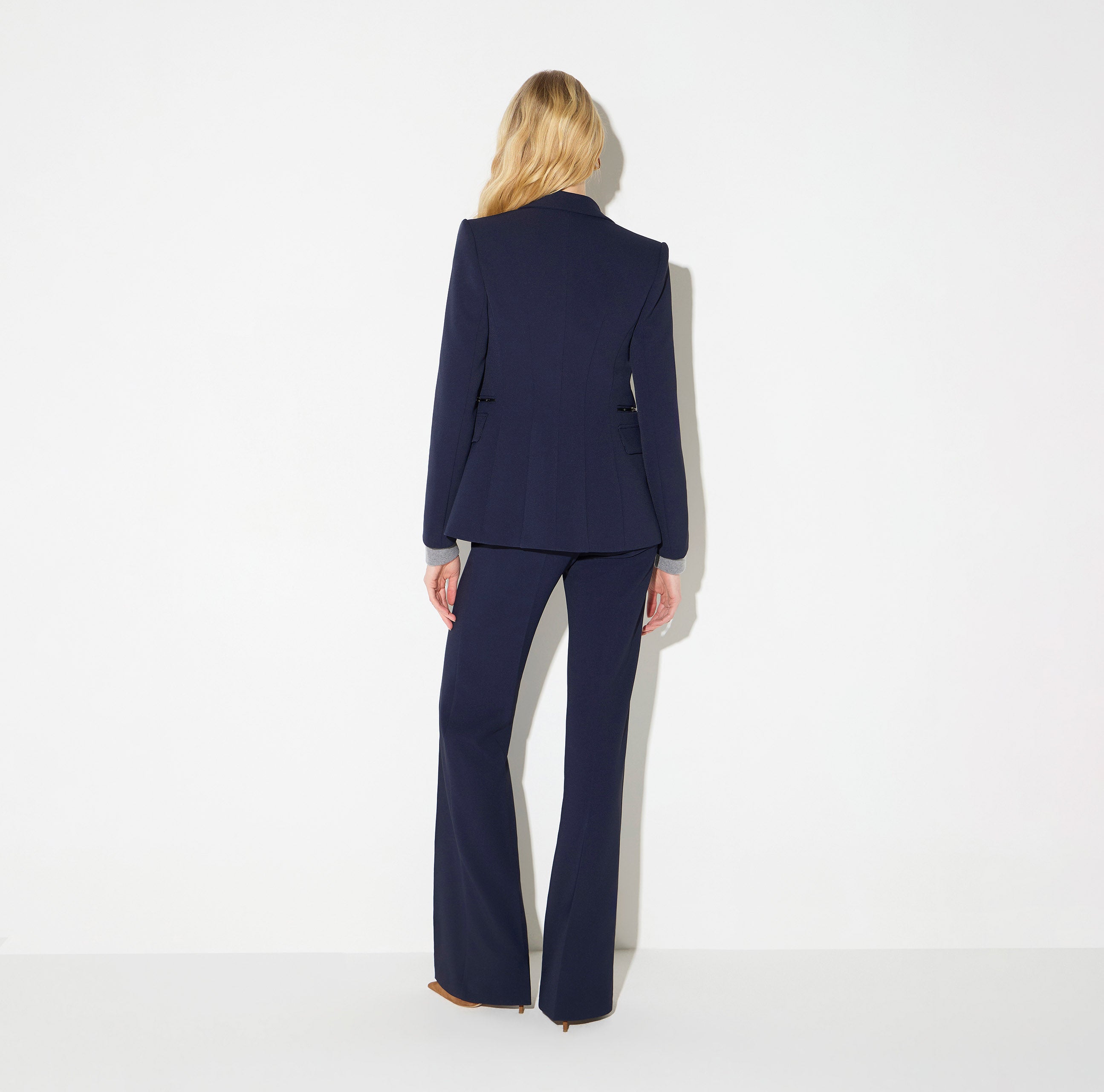 Giacca in doppio crêpe stretch