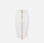 Gonna in maglia con zip