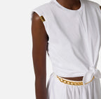 T-shirt in jersey con nodo