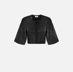 Top in maglia con paillettes