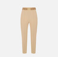 Pantaloni in tessuto tecnico bielastico con cintura