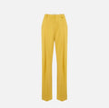 Pantaloni in crêpe leggero con logo charm