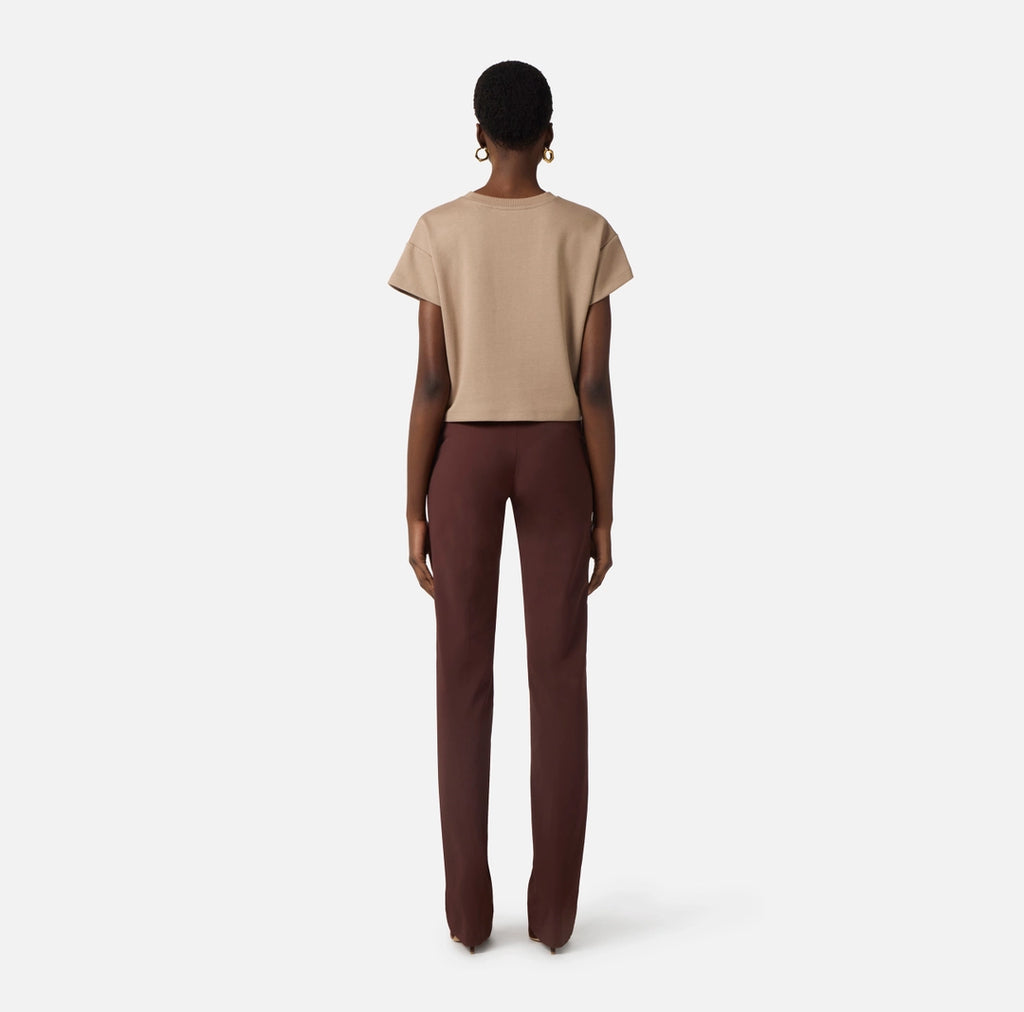 Pantaloni in tessuto tecnico bielastico con cintura 2