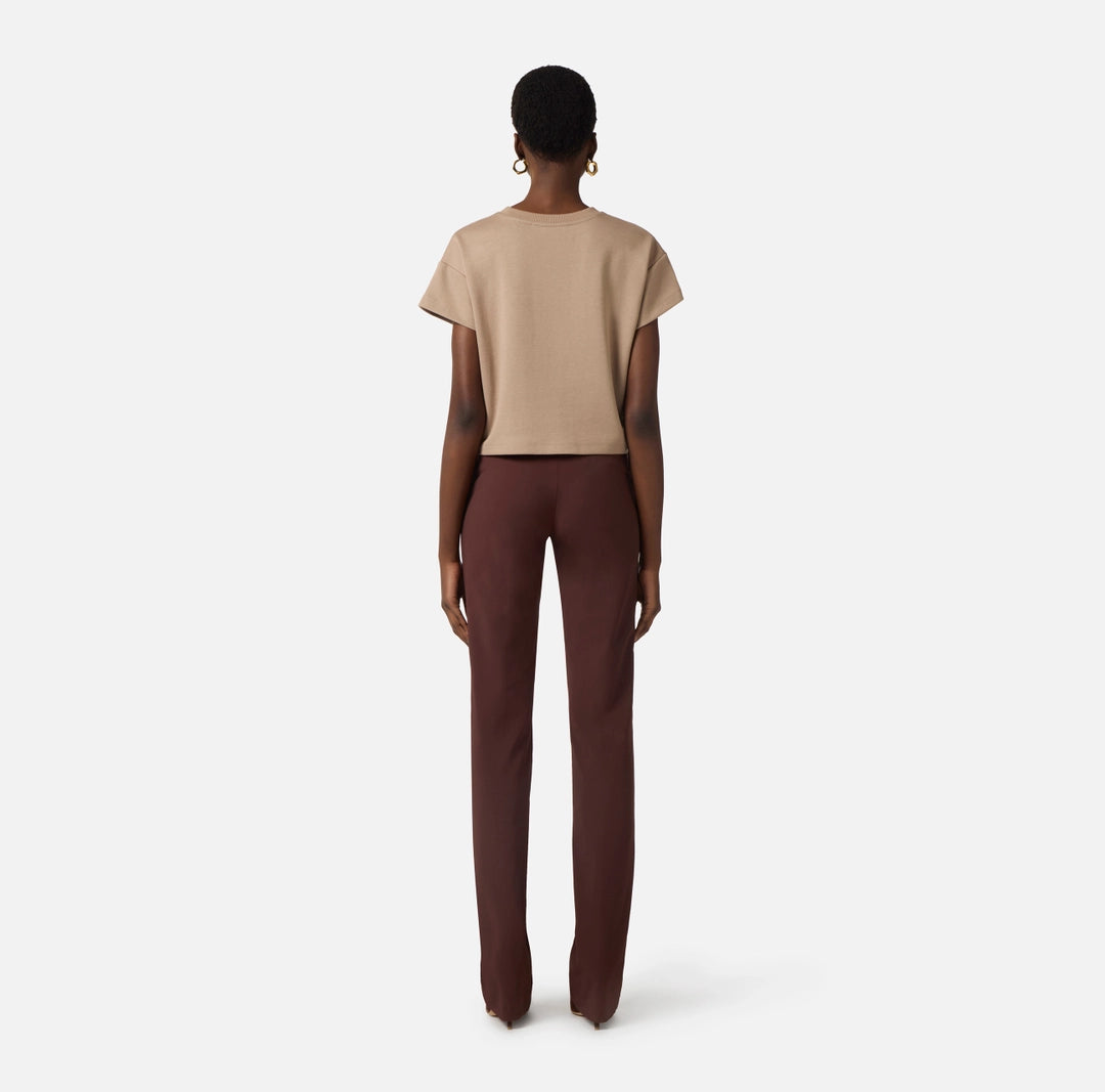 Pantaloni in tessuto tecnico bielastico con cintura 2