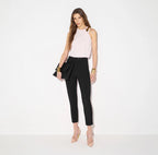 Pantaloni in doppio crêpe stretch