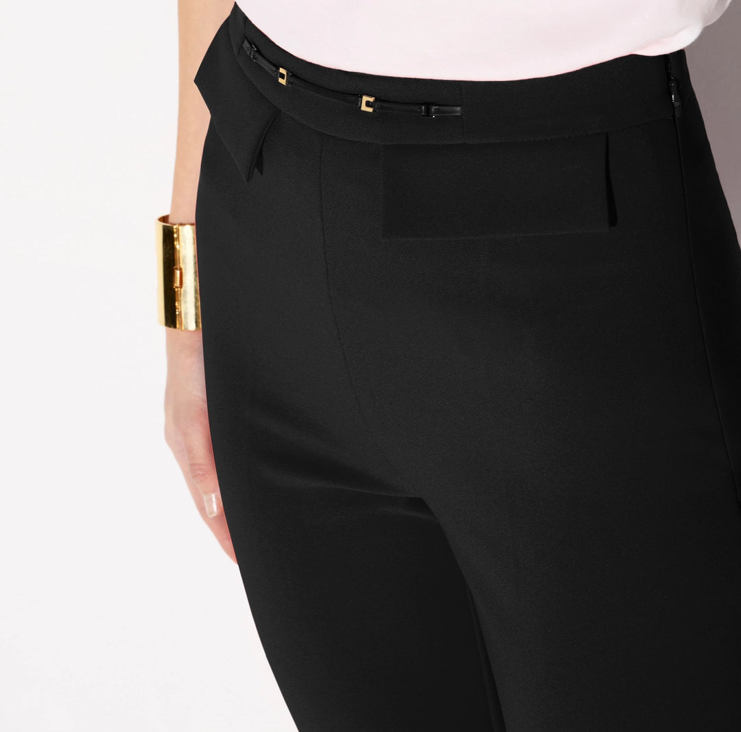 Pantaloni in doppio crêpe stretch