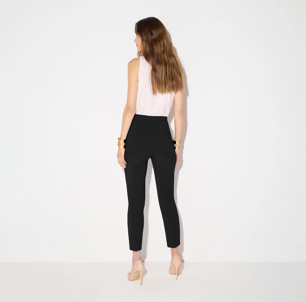 Pantaloni in doppio crêpe stretch