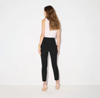 Pantaloni in doppio crêpe stretch