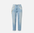 Jeans a palazzo con catena