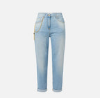 Jeans a palazzo con catena