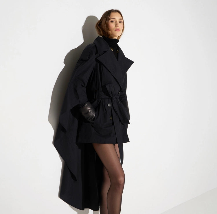 Trench in cotone tecnico