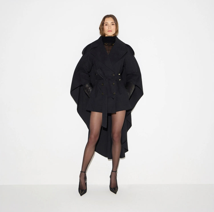 Trench in cotone tecnico