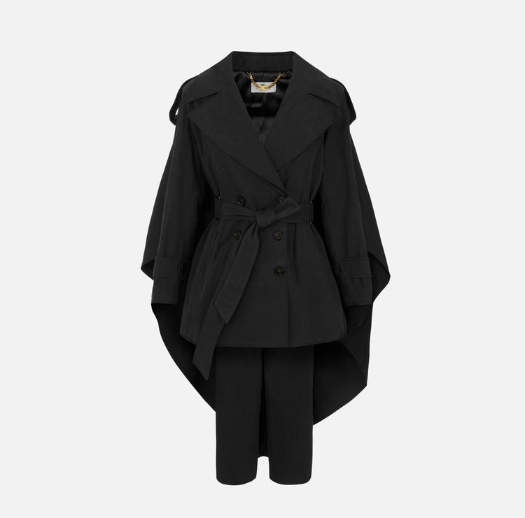 Trench in cotone tecnico
